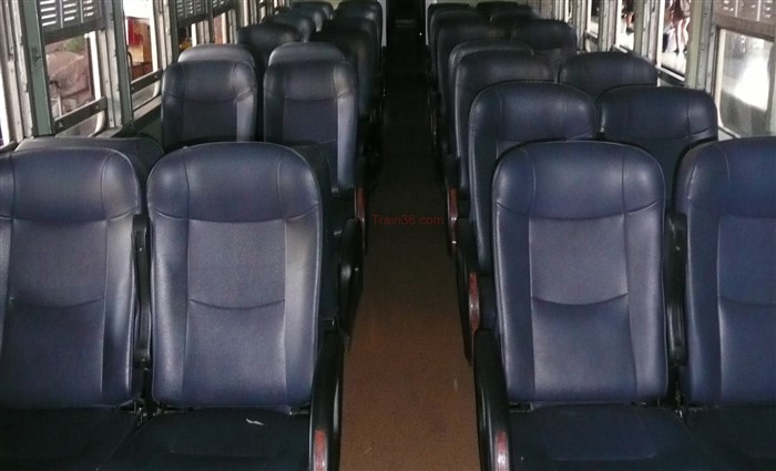 2nd Class fan-cooled carriage on a train from Hua Hin to Hat Yai