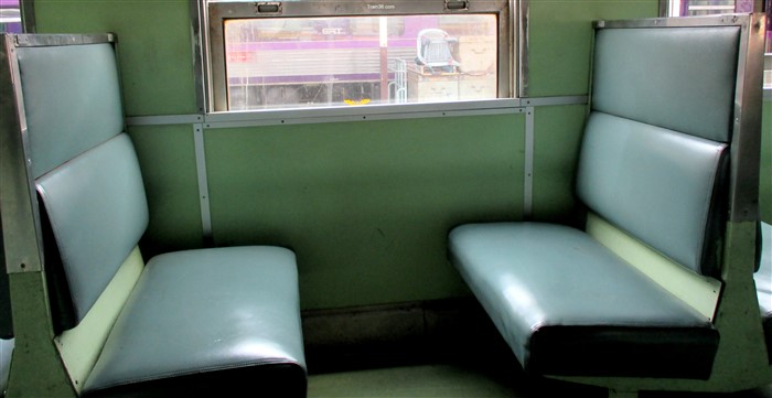 3rd Class seats on a Hat Yai to Hua Hin train