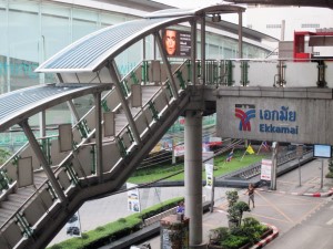 photo of the Ekkamai BTS Sky Train Station