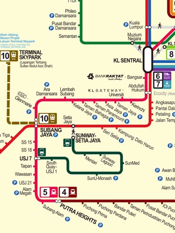 KL Sentral LRT Timetable (Jadual) 2020 - Light Rail ...