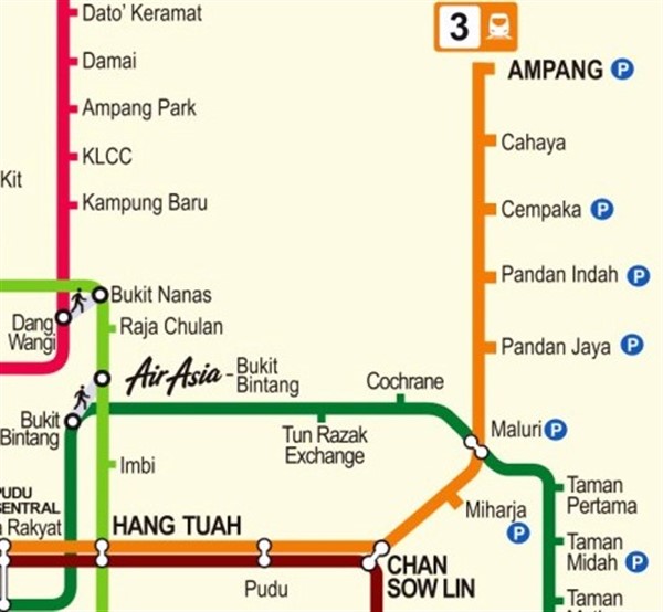 lrt ampang line route