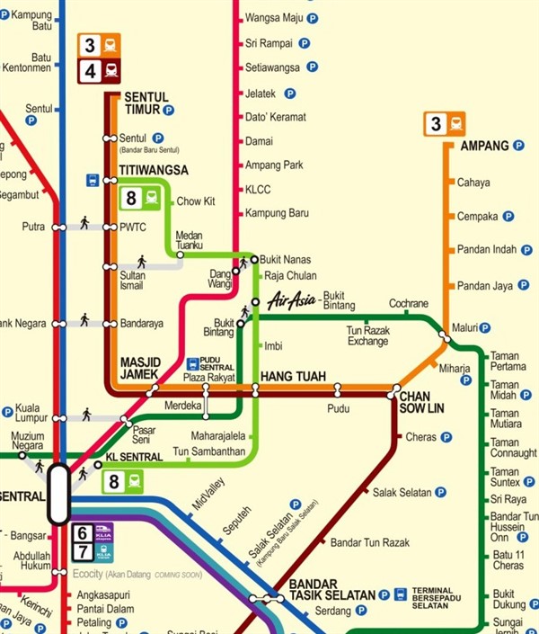 Laluan Lrt Ke Tbs Pengguna Tren Sistem Transit Aliran Ringan Lrt | My