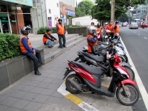Motorbike Taxi's on Soi 63