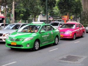 Taxi's on Sukhumvit Road