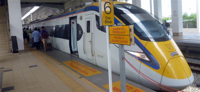 an ets penang train