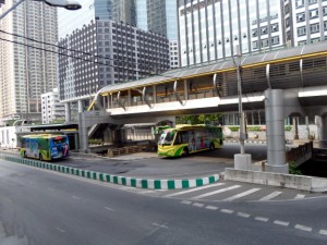 Photo of the BRT Sathorn station Photo of the BRT Sathorn station