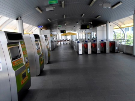 entrance to a BRT station