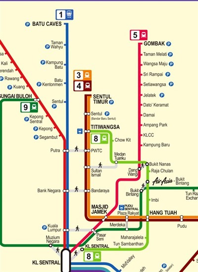 Bukit Bintang Mrt Map Bukit Bintang To Batu Caves Mrt Ktm Train How To Go By Rail