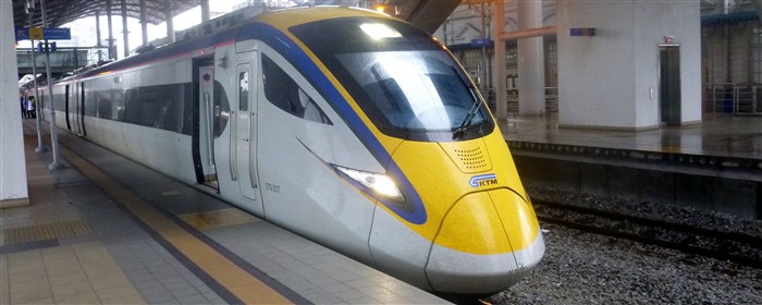 ETS train on the Ipoh to Bukit Mertajam route