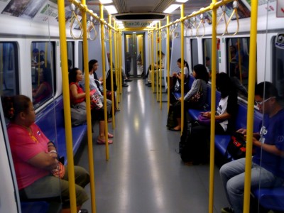 inside the Airport city train