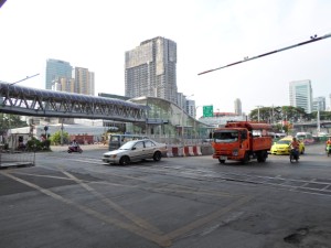 The intersection of Asoke Din Daeng near Makkasan