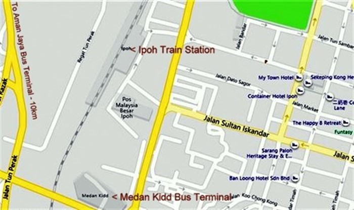 Ipoh Old Town stations map