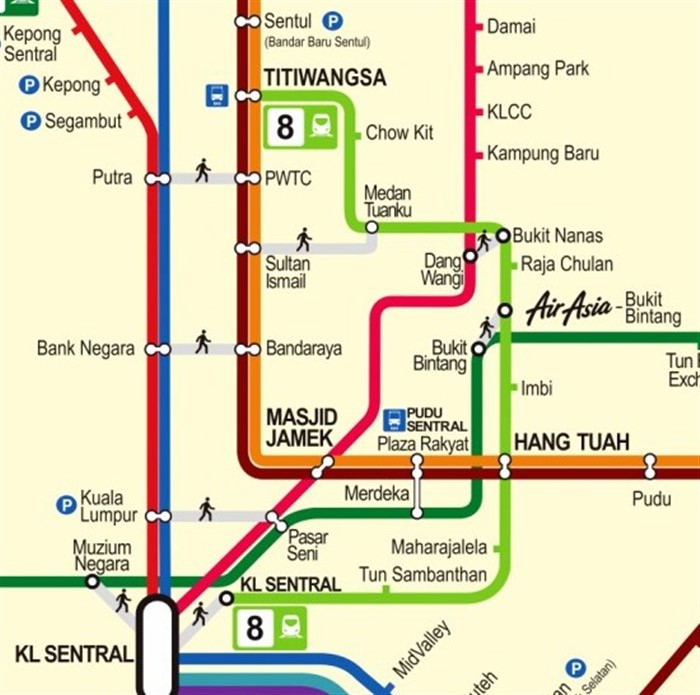 Kl Sentral Monorail Route Schedule Jadual Fare Tambang