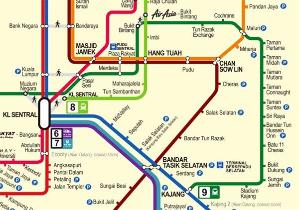 Kl Sentral Mrt Train Schedule Jadual Route Fare