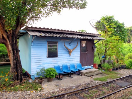 A lovely little train station on the Wongwian Yai Maha Chai line