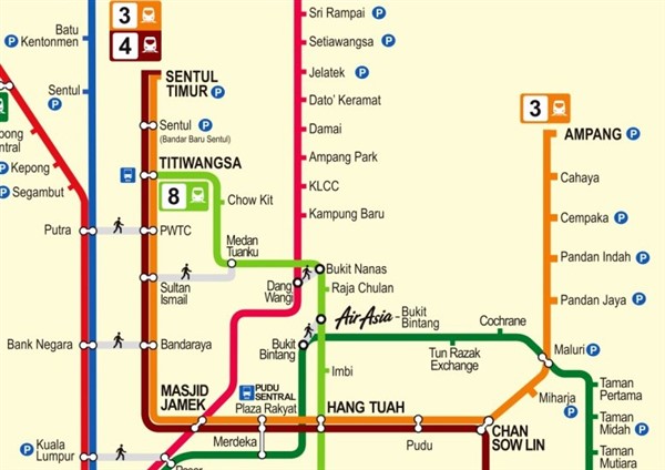 LRT Ampang Line / Route (Laluan)