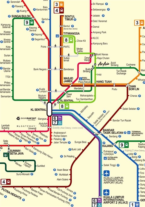 Mrt Line 2 Route Map Malaysia - Klang Valley Mass Rapid Transit Mrt Com