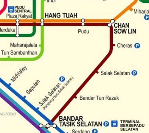 TBS to Hang Tuah LRT Train Schedule and Fare