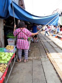Market sellers ready to clear the way for approaching train