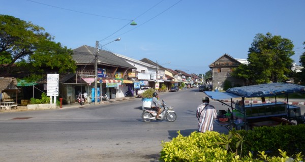 Photo of Prachuap Khiri Khan town as you come out of the train station Photo of Prachuap Khiri Khan town as you come out of the train station