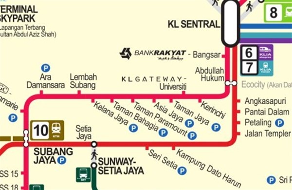 KTM Seri Setia to KL Sentral Komuter Train Schedule (Jadual) Price