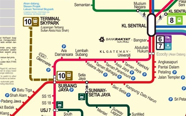 KL Sentral to Shah Alam KTM Komuter Train Schedule (Jadual)
