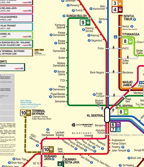 Shah Alam to Sentul KTM Komuter / LRT Schedule (Jadual) Train Fare
