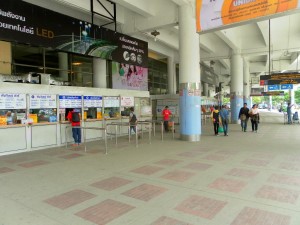 Ticket counters for the Northern provinces (1st floor outside)