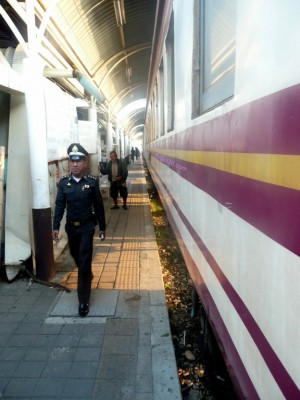 Train at the platform in Bang Sue station 2