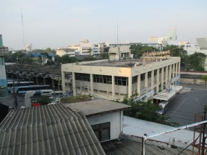 View of Ekkamai bus station from the BTS