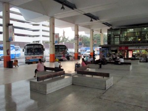 Waiting area by the platform